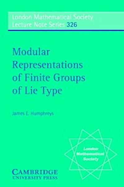Modular Representations of Finite Groups of Lie Type