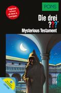 PONS Die drei ??? - Mysterious Testament: Englisch lernen mit Justus, Peter und Bob. Mit MP3-Hörbuch.