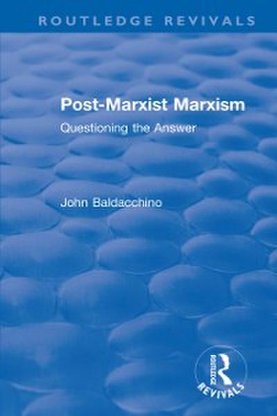 Post-Marxist Marxism