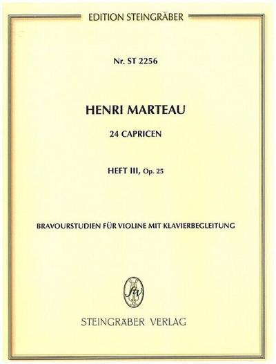 Bravour-Studien aus den Capricen op.25 Heft 3für Violine und Klavier