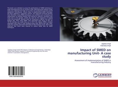 Impact of SMED on manufacturing Unit- A case study