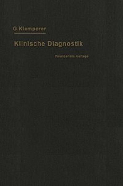 Grundriss der Klinischen Diagnostik