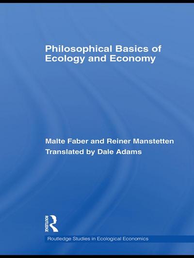 Philosophical Basics of Ecology and Economy