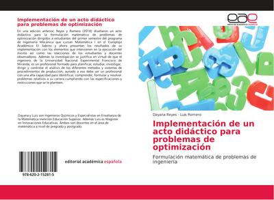 Implementación de un acto didáctico para problemas de optimización