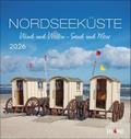 Nordseeküste Postkartenkalender 2026 - Wind und Wellen - Sand und Meer