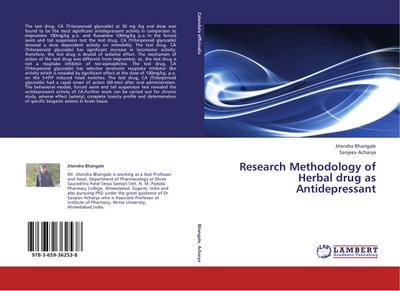 Research Methodology of Herbal drug as Antidepressant