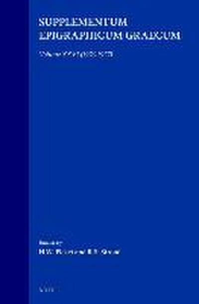 Supplementum Epigraphicum Graecum, Volume XXVI (1976-1977)