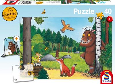 Schmidt Spiele 56266 Der Grüffelo, Kinderpuzzle mit Turnbeutel, 40 Teile, bunt