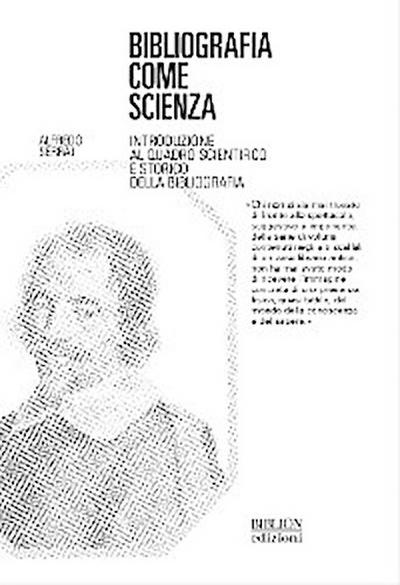 Bibliografia come scienza