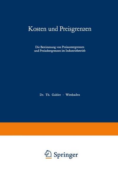 Kosten und Preisgrenzen