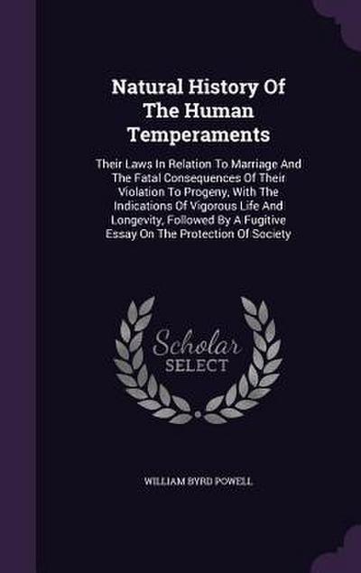 Natural History Of The Human Temperaments