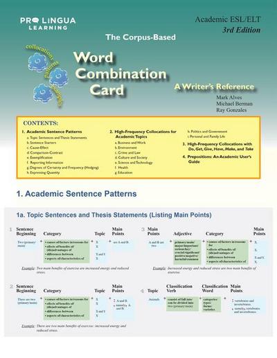 The Word Combination Card