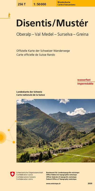 Swisstopo 1 : 50 000 Disentis Mustér
