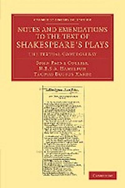 Notes and Emendations to the Text of Shakespeare’s Plays