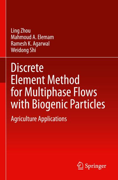 Discrete Element Method for Multiphase Flows with Biogenic Particles