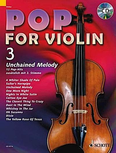 Pop for Violin, m. Audio-CD. Vol.3