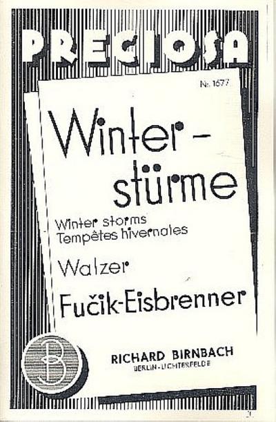 Winterstürme:für Salonorchester