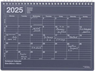 MARK’S 2025 Tischkalender M // Black
