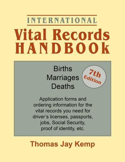 International Vital Records Handbook. 7th Edition