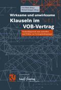 Wirksame und unwirksame Klauseln im VOB-Vertrag