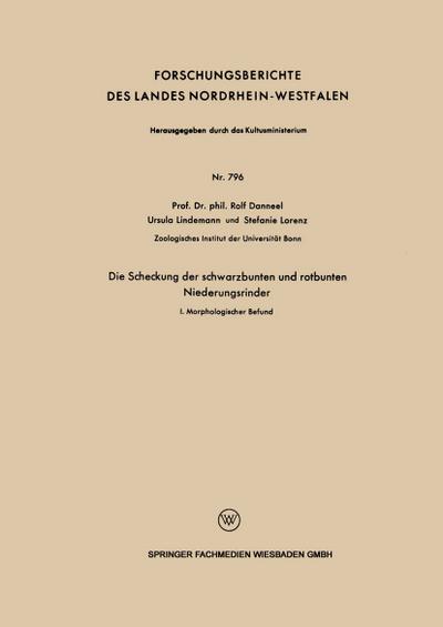Die Scheckung der schwarzbunten und rotbunten Niederungsrinder