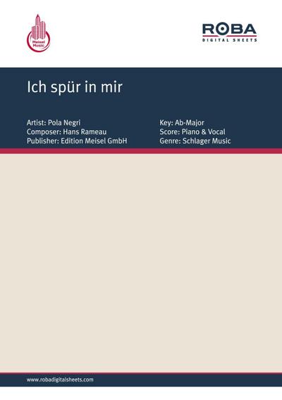 Ich spür in mir