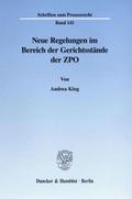 Neue Regelungen im Bereich der Gerichtsstände der 
