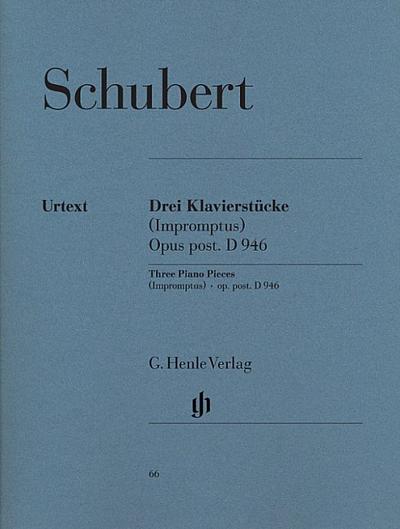 Schubert, Franz - 3 Klavierstücke (Impromptus) op. post. D 946