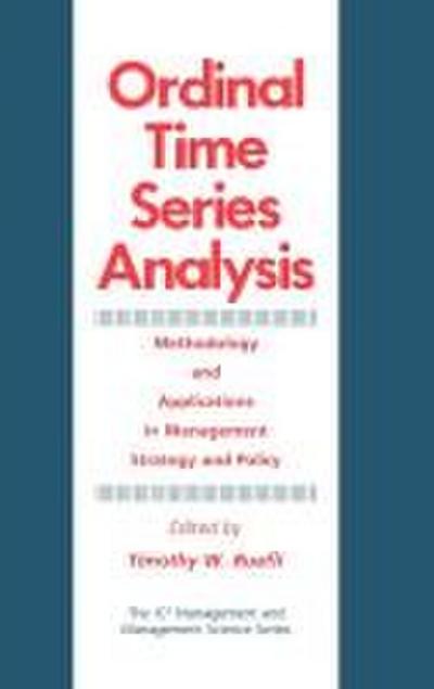 Ordinal Time Series Analysis