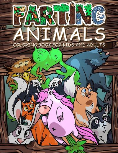 FARTING ANIMALS Coloring Book