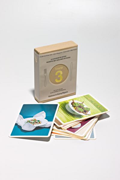 Nimm 3 Gourmetkarten, Rezeptkarten