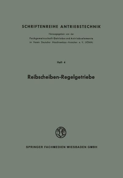 Reibscheiben-Regelgetriebe