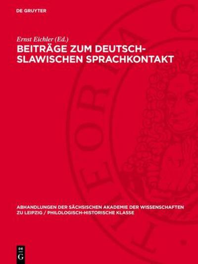 Beiträge zum deutsch-slawischen Sprachkontakt