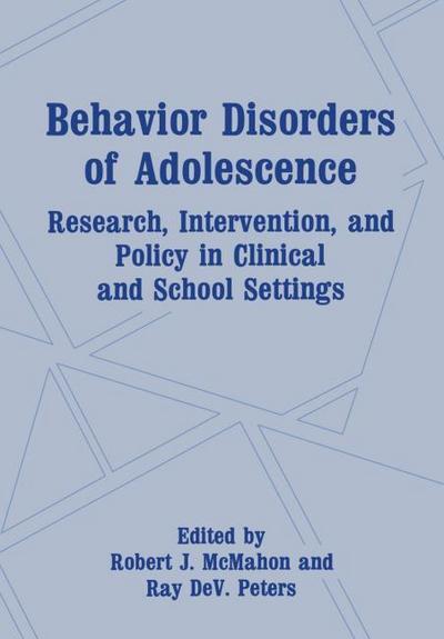 Behavior Disorders of Adolescence
