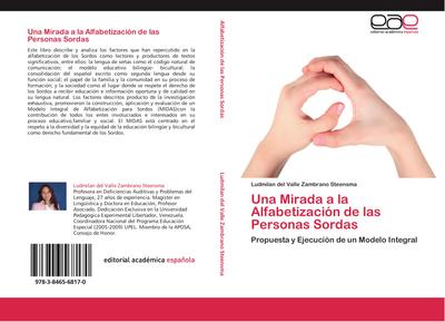 Una Mirada a la Alfabetización de las Personas Sordas