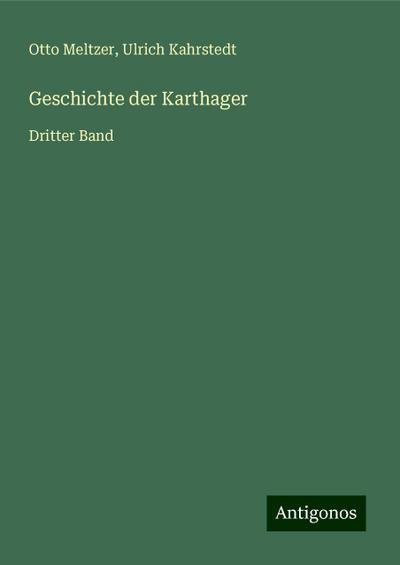 Meltzer, O: Geschichte der Karthager