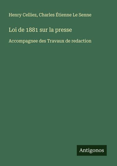 Loi de 1881 sur la presse