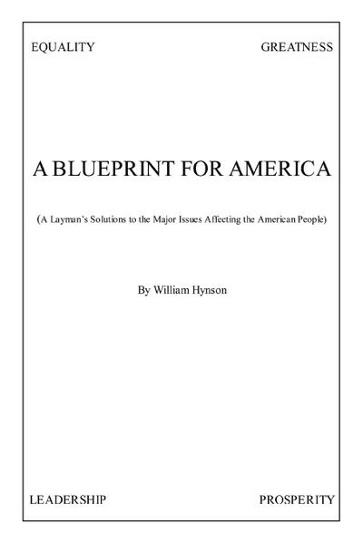 A Blueprint for America