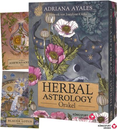 Herbal Astrology Orakel: 55 Karten mit Botschaften und Anleitungen