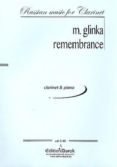 Remembrancefor clarinet and piano