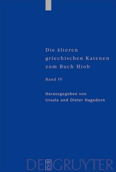 Die älteren griechischen Katenen zum Buch Hiob 4. Register