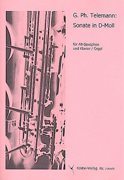Sonate d-Moll für Altsaxophon undKlavier (Orgel)