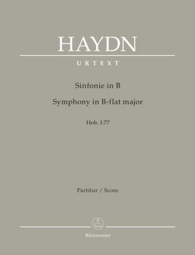 Sinfonie B-Dur Hob. I:77, Partitur, Urtextausgabe