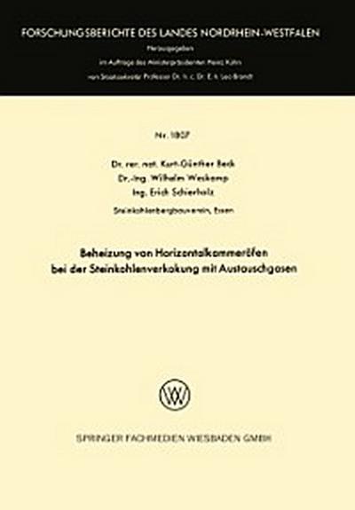 Beheizung von Horizontalkammeröfen bei der Steinkohlenverkokung mit Austauschgasen