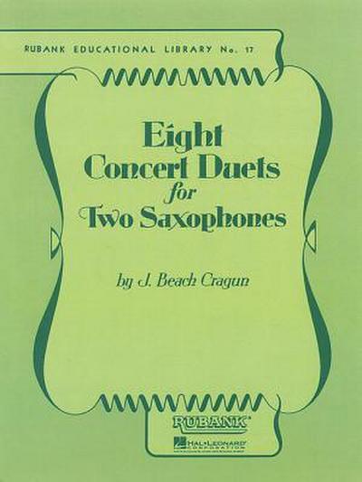 Eight Concert Duets for Two Saxophones