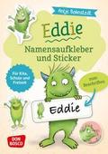 Eddie-Namensaufkleber und Sticker für Kita, Schule