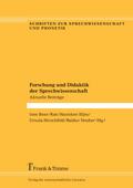Forschung und Didaktik der Sprechwissenschaft