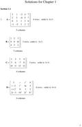 Student Solutions Manual, Matrix Methods