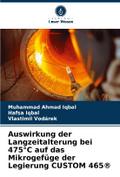 Auswirkung der Langzeitalterung bei 475°C auf das Mikrogefüge der Legierung CUSTOM 465®