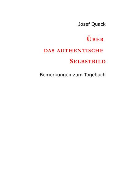 Über das authentische Selbstbild